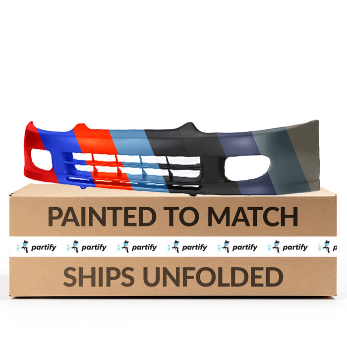 1997-2002 Mitsubishi Mirage CAPA Certified Front Bumper W/Fog Lamps Matte 2 Door Coupe - MI1000255C-Partify-Painted-Replacement-Body-Parts