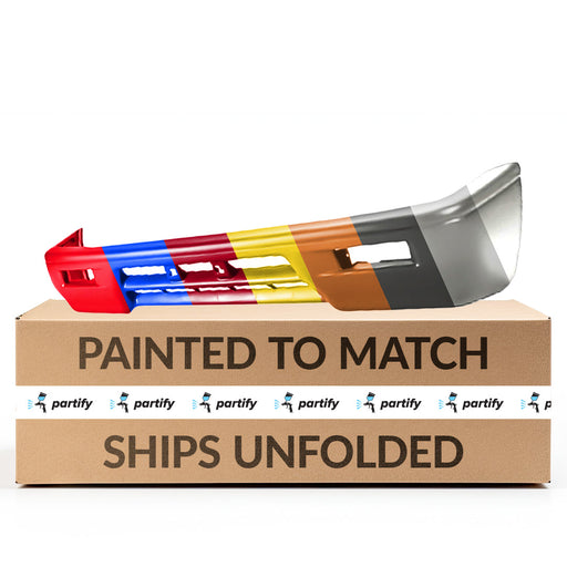 1993-1996 Dodge Ram 50/Mitsubishi Mighty Max CAPA Certified Front Bumper Matte Dark Gray - MI1000280C-Partify-Painted-Replacement-Body-Parts