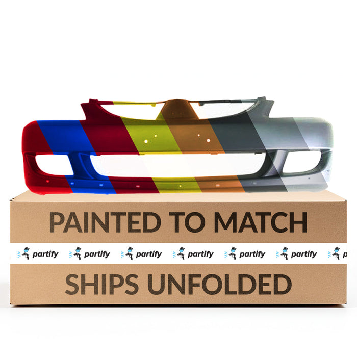 2004 Mitsubishi Lancer Front Bumper White 4 Door Wagon - MI1000302-Partify-Painted-Replacement-Body-Parts