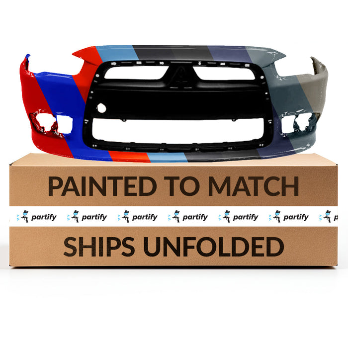 2009-2015 Mitsubishi Lancer Turbo Front Bumper - MI1000332-Partify-Painted-Replacement-Body-Parts