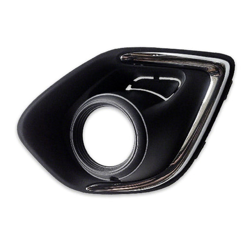 2013-2015 Mitsubishi Outlander Sport/RVR Front Driver Side Bumper Insert Fog Lamp Bezel Chrome - MI1038116-Partify-Painted-Replacement-Body-Parts