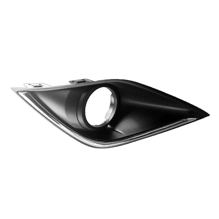 2016-2018 Mitsubishi Outlander Front Driver Side Bumper Insert Fog Lamp Bezel - MI1038122-Partify-Painted-Replacement-Body-Parts