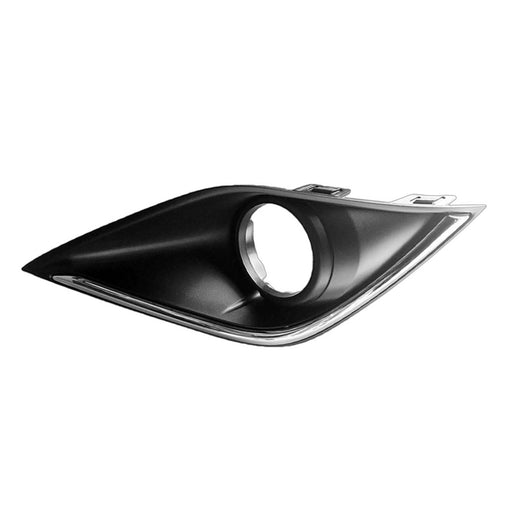 2016-2018 Mitsubishi Outlander Front Passenger Side Bumper Insert Fog Lamp Bezel - MI1039122-Partify-Painted-Replacement-Body-Parts