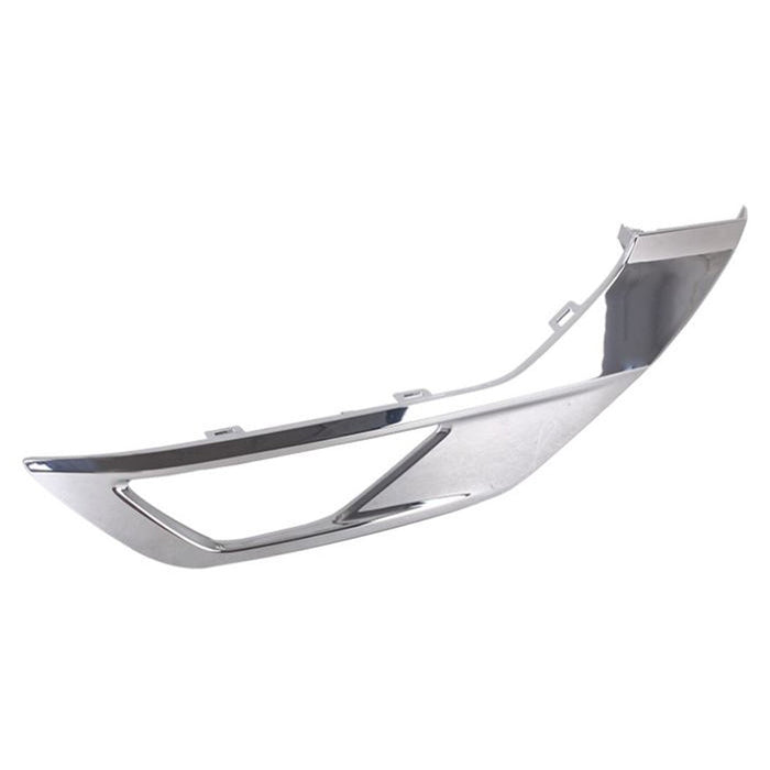 2022-2024 CAPA Certified Mitsubishi Outlander SE/SEL Front Passenger Side Bumper Insert Fog Lamp Bezel W/Fog Lamps Chrome - MI1039133C-Partify-Painted-Replacement-Body-Parts