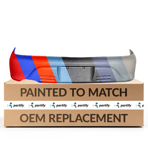1993-1996 Dodge Colt ES/GL/Eagle Summit DL/Mitsubishi Mirage Rear Bumper 2 Door/4 Door Coupe/Sedan - MI1100131-Partify-Painted-Replacement-Body-Parts