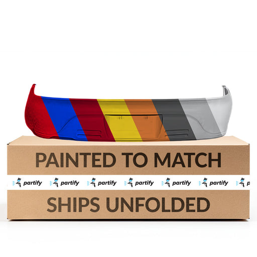 1993-1996 Eagle Summit ES/Mitsubishi Mirage/Plymouth Colt CAPA Certified Rear Bumper 2 Door Coupe/Sedan - MI1100132C-Partify-Painted-Replacement-Body-Parts