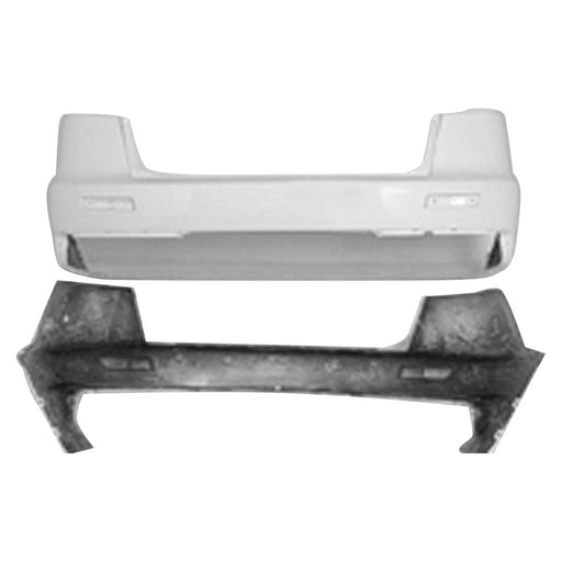 2008-2015 Mitsubishi Lancer Evolution Final Edition/Evolution GSR/Evolution MR/Evolution MR Touring/Evolution RS/Evolution SE Rear Bumper - MI1100288-Partify-Painted-Replacement-Body-Parts