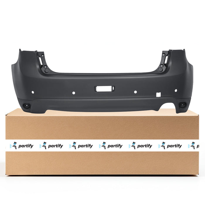 2013-2015 Mitsubishi Outlander Sport/RVR CAPA Certified Rear Bumper W/Park Sensor Holes W/Textured Lower W/O Flare Holes - MI1100305C-Partify-Painted-Replacement-Body-Parts