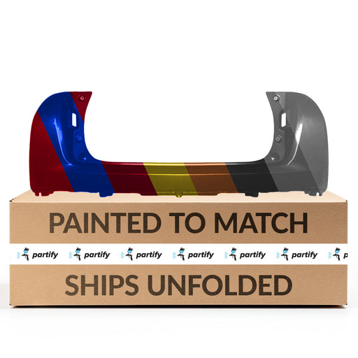 2018-2020 Mitsubishi Eclipse Cross CAPA Certified Rear Upper Bumper Without Sensor Holes - MI1114100C-Partify-Painted-Replacement-Body-Parts