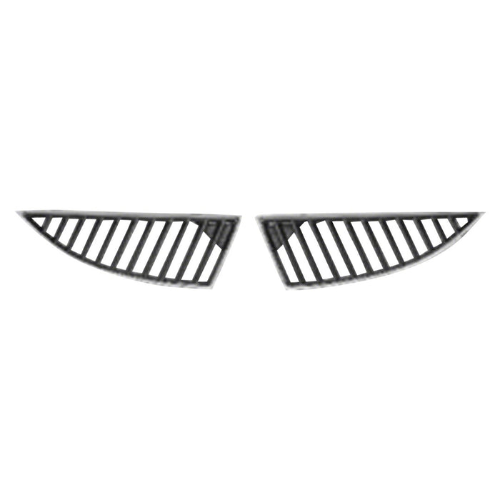 2004-2005 Mitsubishi Lancer DE/ES/LS/LS Diamond/OZ Rally/Ralliart Grille Left Side Bright & Silver & W/11 Strip Assembly 4 Door Sedan - MI1200248-Partify-Painted-Replacement-Body-Parts