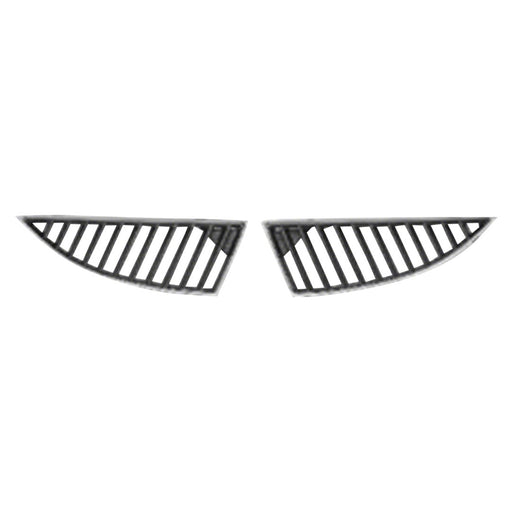 2004-2005 Mitsubishi Lancer DE/ES/LS/LS Diamond/OZ Rally/Ralliart Grille Left Side Bright & Silver & W/11 Strip Assembly 4 Door Sedan - MI1200248-Partify-Painted-Replacement-Body-Parts