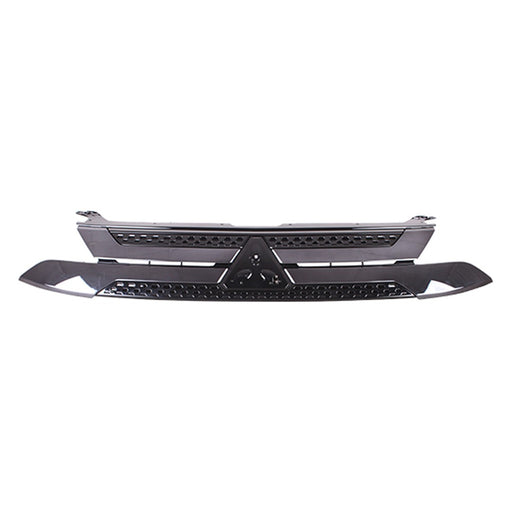 2019-2020 Mitsubishi Outlander Grille Dark Chrome Assembly - MI1200277-Partify-Painted-Replacement-Body-Parts
