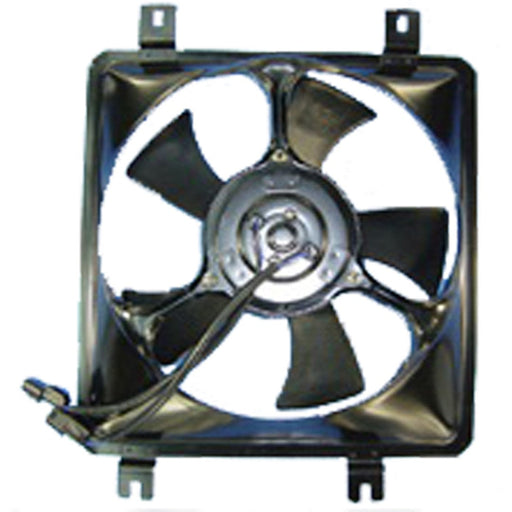 1989-1993 Mitsubishi Galant A/C Condenser Fan Assembly Includes Motor/Blade/Shroud Naturally Aspirated/Turbocharged AWD/FWD - MI3113106-Partify-Painted-Replacement-Body-Parts