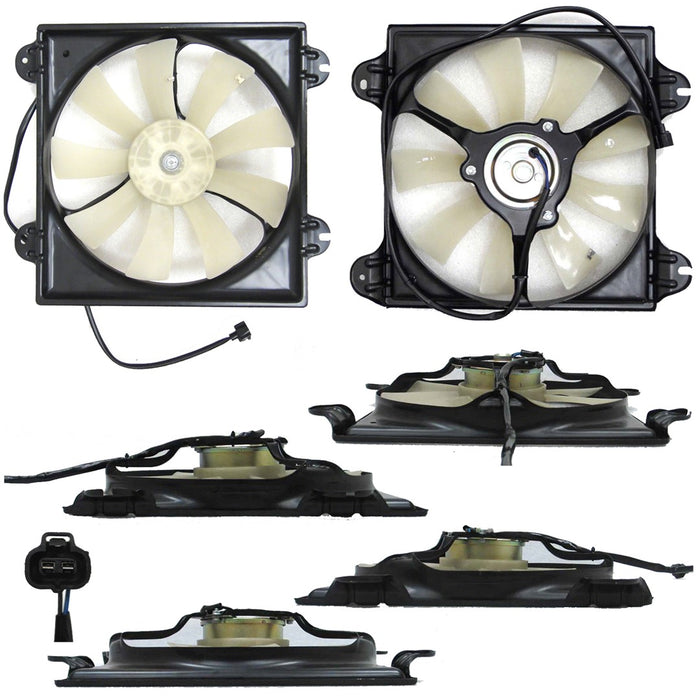 2006-2012 Mitsubishi Eclipse Spyder GT/Spyder GT-P A/C Condenser Fan Assembly 3.8L V6 - MI3113122-Partify-Painted-Replacement-Body-Parts