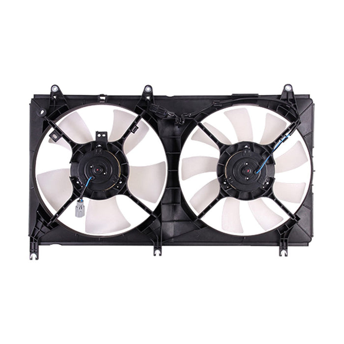 2004-2012 Mitsubishi Galant Engine Cooling Fan Assembly Motor/Blade/Shroud Dual Fan Assembly 2.4L L4 - MI3115120-Partify-Painted-Replacement-Body-Parts
