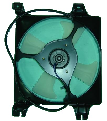 1999-2000 Mitsubishi Galant Engine Cooling Fan Assembly Includes Motor/Blade/Shroud 2.4L L4 - MI3115123-Partify-Painted-Replacement-Body-Parts