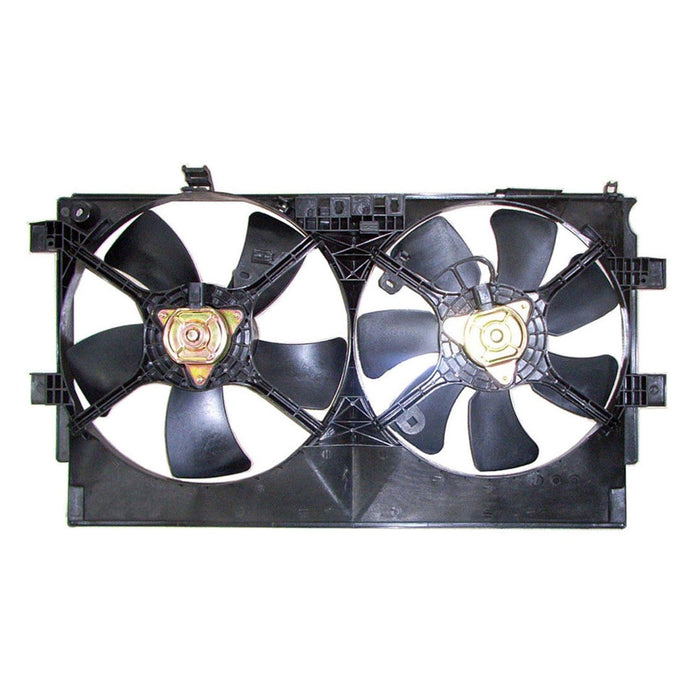 2008-2017 Mitsubishi Lancer ES Sportback/GT Sportback/GTS Sportback/Ralliart Sportback/SE Limited Edition Sportback/SE Sportback Engine Cooling Fan Assembly Motor/Blade/Shroud Dual Fan Assembly - MI3115139-Partify-Painted-Replacement-Body-Parts