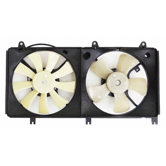 2007-2012 Mitsubishi Eclipse Spyder GS/Spyder GS Sport/Spyder SE Engine Cooling Fan Assembly Motor/Blade/Shroud Assembly 2.4L L4 - MI3115145-Partify-Painted-Replacement-Body-Parts
