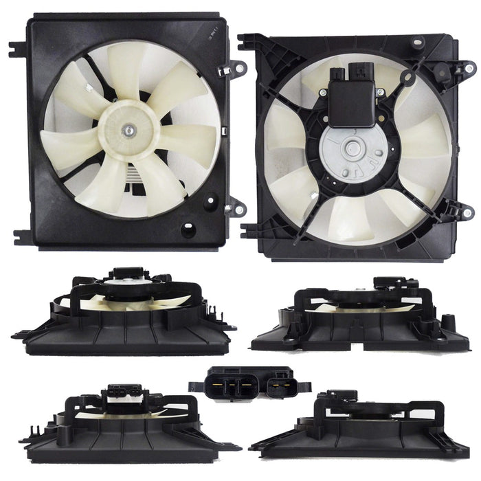 2006-2012 Mitsubishi Eclipse Spyder GT/Spyder GT-P Engine Cooling Fan Assembly Motor/Blade/Shroud Assembly 3.8L V6 Coupe - MI3115146-Partify-Painted-Replacement-Body-Parts