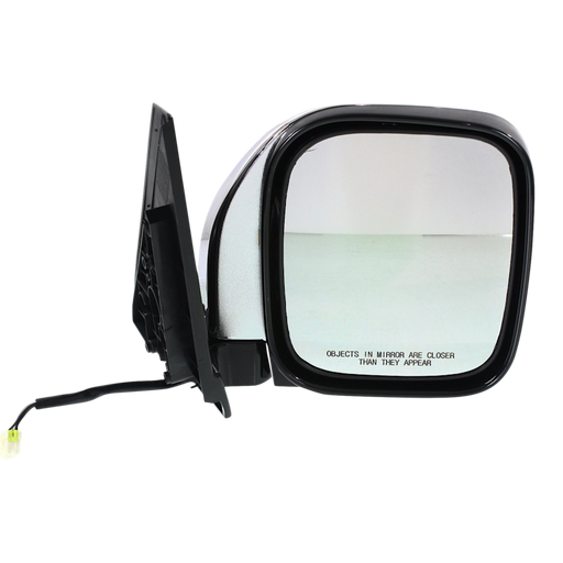 2001-2006 Mitsubishi Montero Passenger Side Door Mirror Chrome Assembly - MI1321156-Partify-Painted-Replacement-Body-Parts