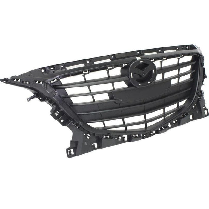 2014-2016 Mazda Mazda 3 Grille Textured Black - MA1200197-Partify-Painted-Replacement-Body-Parts