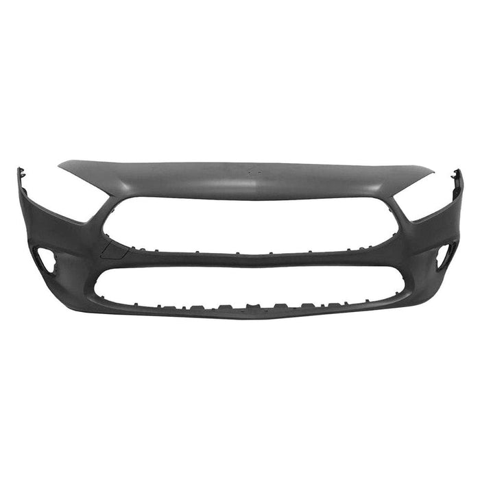 2019-2022 Mercedes-Benz A Class Front Bumper With Tow Hook Cover Hole & Without Park Assist & Without Camera Hole & Without AMG - MB1000592-Partify-Painted-Replacement-Body-Parts