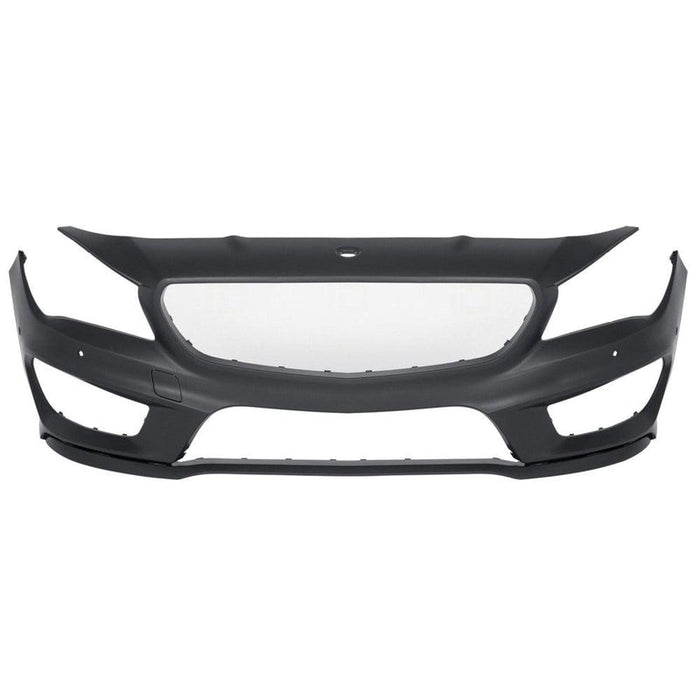 2014-2016 Mercedes-Benz CLA Front Bumper With AMG Package & With Sensor Holes & Without Headlight Washer Holes - MB1000431-Partify-Painted-Replacement-Body-Parts