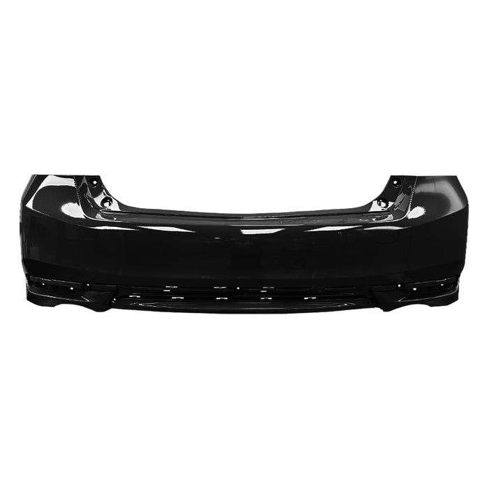 2016-2017 Honda Accord Sedan Rear Bumper With Dual Exhaust & Without Sensor Holes - HO1100291-Partify-Painted-Replacement-Body-Parts