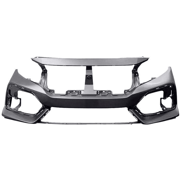 2017-2019 Honda Civic Hatchback Front Bumper - HO1000307-Partify-Painted-Replacement-Body-Parts