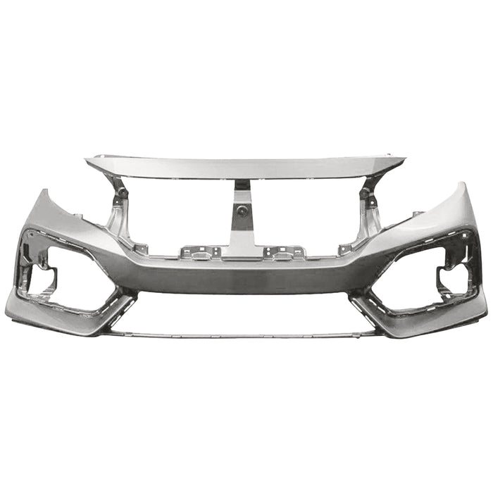 2017-2019 Honda Civic Hatchback Front Bumper - HO1000307-Partify-Painted-Replacement-Body-Parts