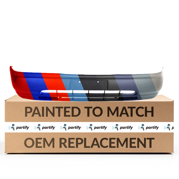 1995-1998 Nissan Sentra Base CAPA Certified Front Bumper Matte Dark Grey - NI1000206C-Partify-Painted-Replacement-Body-Parts