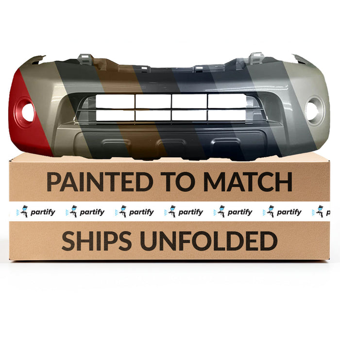 2008-2012 Nissan Pathfinder Front Bumper Without Spoiler Holes - NI1000248-Partify-Painted-Replacement-Body-Parts
