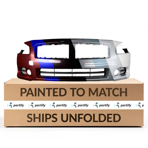 2009-2014 Nissan Maxima Front Bumper - NI1000258-Partify-Painted-Replacement-Body-Parts