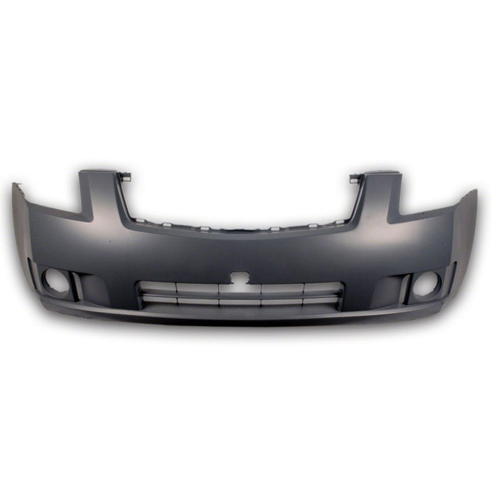 2007-2009 Nissan Sentra Front Bumper W/O Fog Lamps Textured Fog Lamp Opening - NI1000273-Partify-Painted-Replacement-Body-Parts