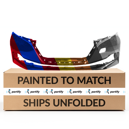 2018-2022 Nissan Leaf Front Bumper Without Lower Valance Holes - NI1000320-Partify-Painted-Replacement-Body-Parts