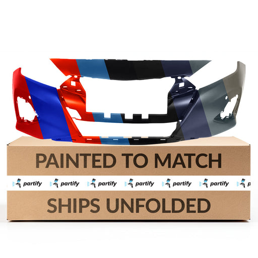 2019-2023 Nissan Maxima Front Bumper With Camera & With Sensor Holes - NI1000328-Partify-Painted-Replacement-Body-Parts