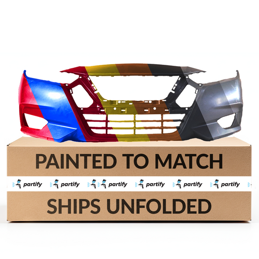 2020-2021 Nissan Versa Sedan Front Bumper - NI1000333-Partify-Painted-Replacement-Body-Parts