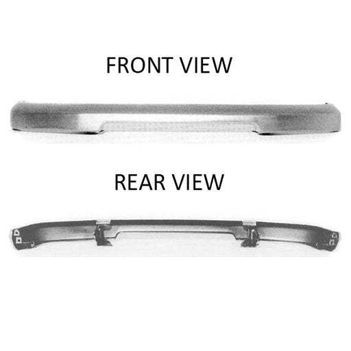 1998-2000 Nissan Frontier Front Bumper Face Bar Chrome - NI1002132-Partify-Painted-Replacement-Body-Parts