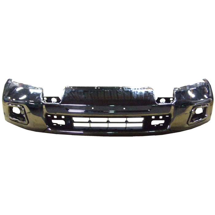 2016-2019 Nissan TITAN XD SV Front Bumper Face Bar W/O Parking Sensor Chrome - NI1002151-Partify-Painted-Replacement-Body-Parts