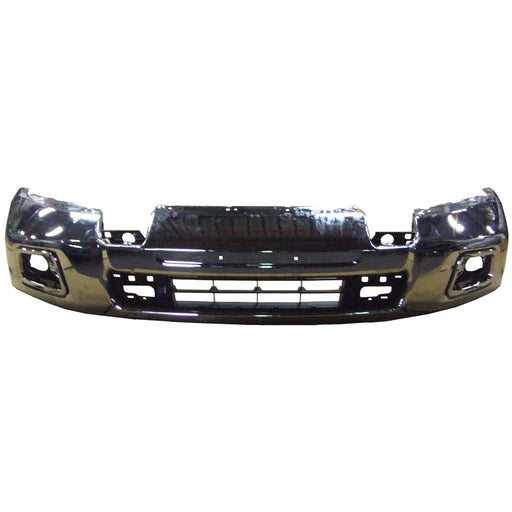 2016-2019 Nissan TITAN XD SV Front Bumper Face Bar W/O Parking Sensor Chrome - NI1002151-Partify-Painted-Replacement-Body-Parts