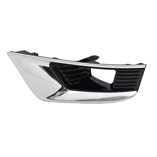 2021-2023 Nissan Armada Platinum/S/SL/SV Front Driver Side Bumper Insert Fog Lamp Bezel W/Fog Lamps Gloss /Chrome - NI1038182-Partify-Painted-Replacement-Body-Parts