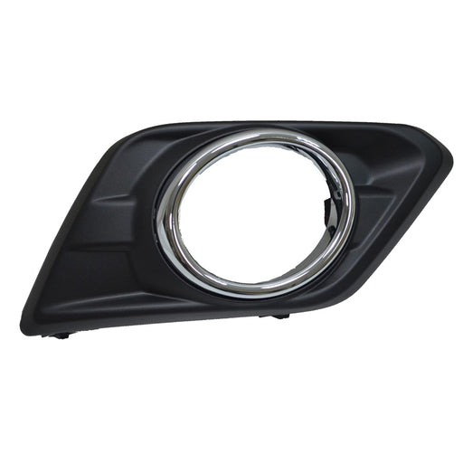 2014-2016 Nissan Rogue Front Passenger Side Bumper Insert Fog Lamp Bezel W/Fog Lamps - NI1039132-Partify-Painted-Replacement-Body-Parts