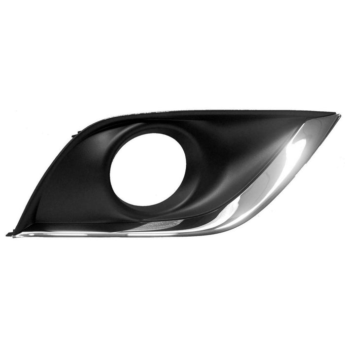 2015-2018 Nissan Versa Front Passenger Side Bumper Insert Fog Lamp Bezel W/Fog Lamps - NI1039134-Partify-Painted-Replacement-Body-Parts