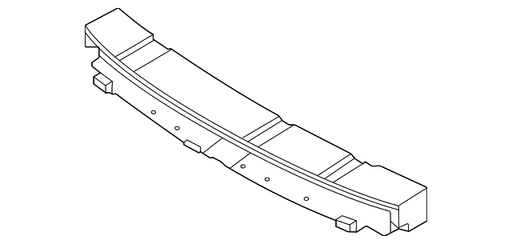 Nissan Frontier Upper Bumper Impact Absorber - NI1070227