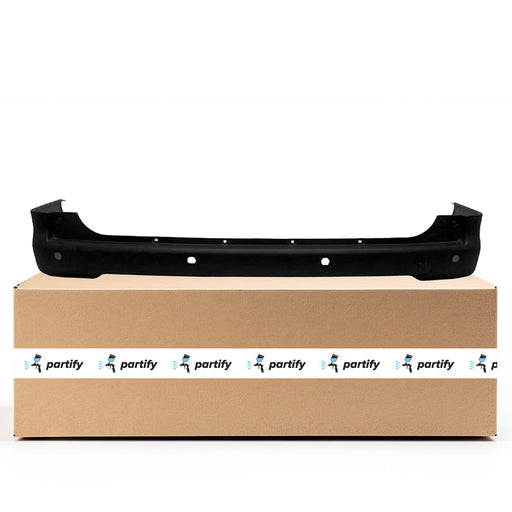 2013-2015 Nissan NV200 S/SV CAPA Certified Rear Bumper W/Pre-Drilled Sensor Holes Textured - NI1100310C-Partify-Painted-Replacement-Body-Parts
