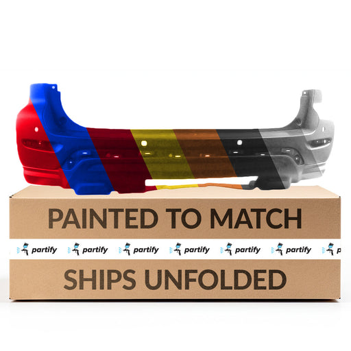 2017-2020 Nissan Pathfinder Rear Bumper With Sensor Holes - NI1100316-Partify-Painted-Replacement-Body-Parts
