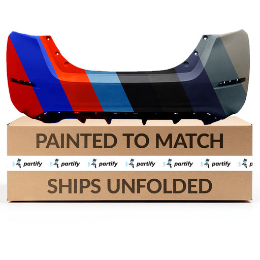 2018-2019 Nissan Leaf Rear Bumper - NI1100326-Partify-Painted-Replacement-Body-Parts