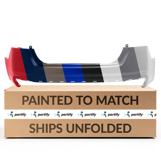 2019-2023 Nissan Altima CAPA Certified Rear Bumper W/O Distance Sensors W/Cover & Finisher Assy - NI1100335C-Partify-Painted-Replacement-Body-Parts