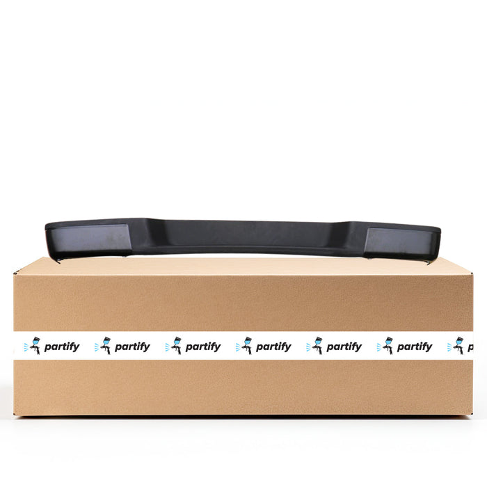 2012-2021 Nissan NV1500/NV2500/NV3500 CAPA Certified Rear Bumper Face Bar W/O Object Sensors Black - NI1102166C-Partify-Painted-Replacement-Body-Parts