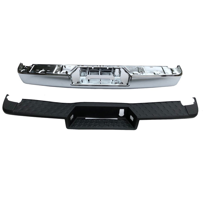 2016-2019 Nissan TITAN/TITAN XD Rear Bumper Assembly W/Towing Pkg Face Bar/Step Pad Chrome - NI1103133-Partify-Painted-Replacement-Body-Parts